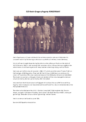 A preview of a PDF biography for Fogarty, Kevin Gregory